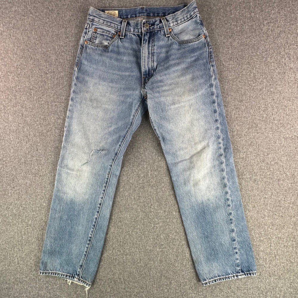 Levi's Jeans Mens 30x30 555 Relaxed Straight Blue Denim Classic Cotton